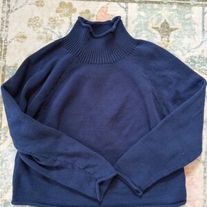 Women’s J. Crew Navy Blue Turtleneck Sweater
